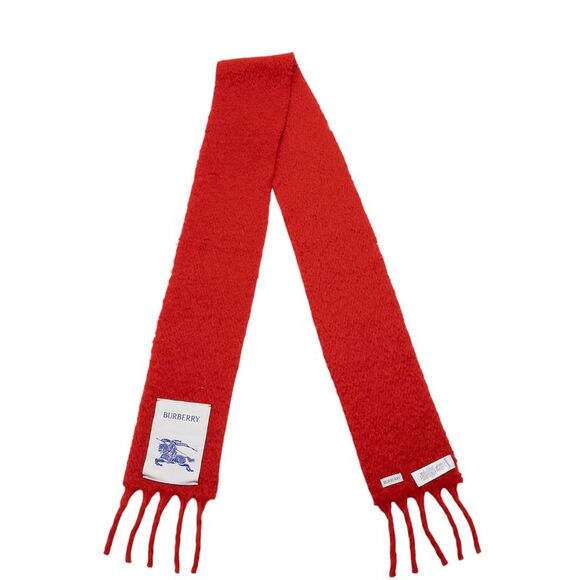 Burberry Wool Skinny Fringe Scarf - Picture 1 of 5